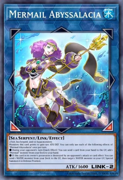 Mermail Abyssalacia Super Rare MP20-EN095 2020 Tin of Lost Memories Mega Pack Yugioh card