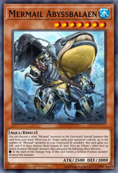 Mermail Abyssbalaen Ultra Rare MP14-EN055 2014 Mega-Tin Mega Pack Yugioh card