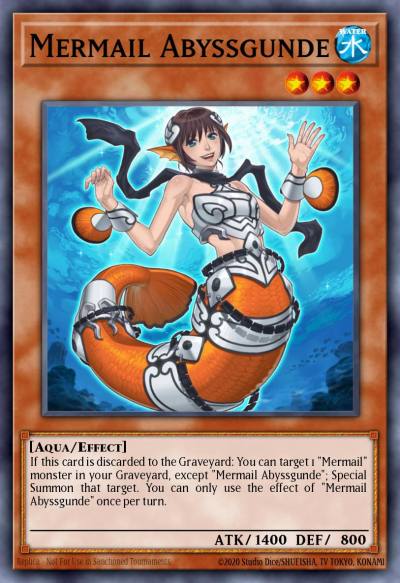 Mermail Abyssgunde Rare ABYR-EN015 Abyss Rising Yugioh card