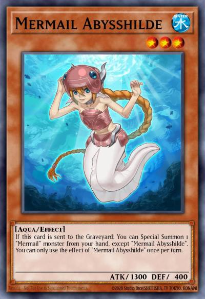 Mermail Abysshilde Common ABYR-EN016 Abyss Rising Yugioh card