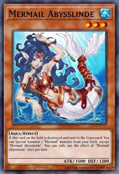 Mermail Abysslinde Ultimate Rare ABYR-EN014 Abyss Rising Yugioh card