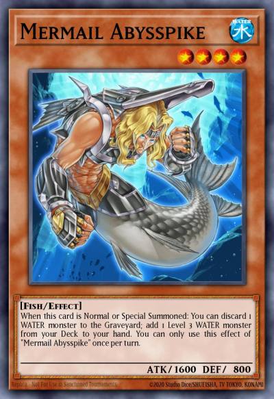 Mermail Abysspike Rare ABYR-EN018 Abyss Rising Yugioh card