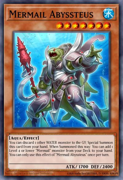 Mermail Abyssteus Secret Rare BLLR-EN051 Battles of Legend Lights Revenge Yugioh card