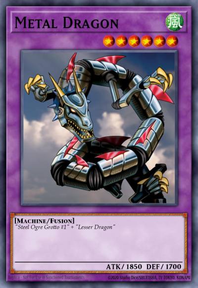 Metal Dragon Rare LOB-102 Legend of Blue Eyes White Dragon Yugioh card