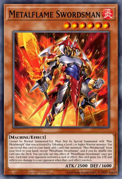 Metalflame Swordsman Ultra Rare MP25-EN265 2025 Mega-Pack Tin Yugioh card