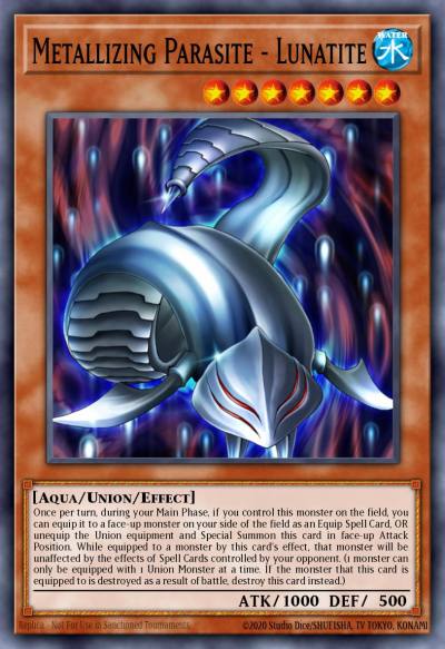 Metallizing Parasite - Lunatite Rare DCR-074 Dark Crisis Yugioh card