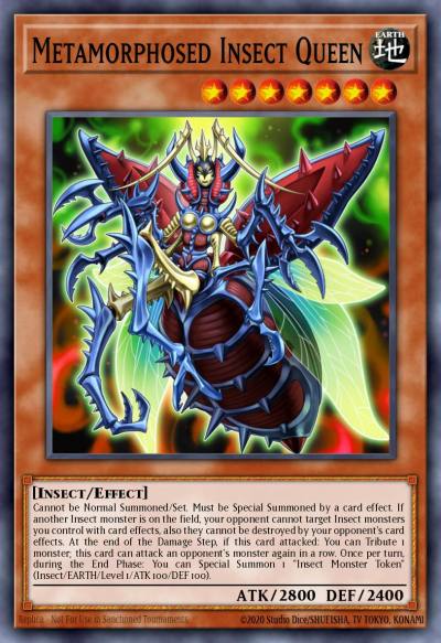 Metamorphosed Insect Queen Super Rare LED2-EN008 Legendary Duelists Ancient Millennium Yugioh card