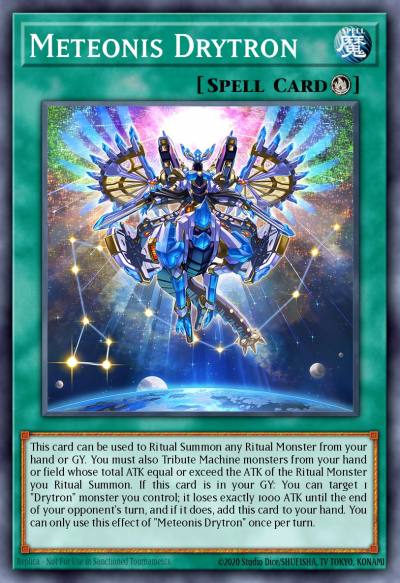 Meteonis Drytron Collector's Rare GEIM-EN032 Genesis Impact Yugioh card