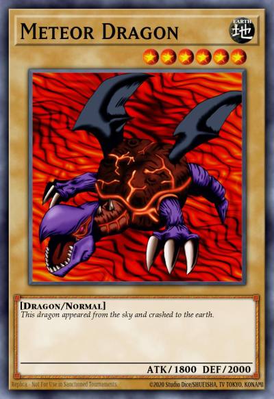 Meteor Dragon Rare MDP2-EN008 McDonalds Promotional Cards 2 Yugioh card