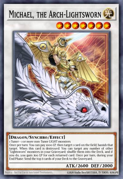 Michael the Arch-Lightsworn Common OP01-EN020 OTS Tournament Pack 1 Yugioh card