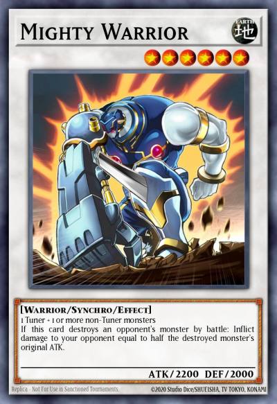 Mighty Warrior Common LVAL-EN096 Legacy of the Valiant Yugioh card