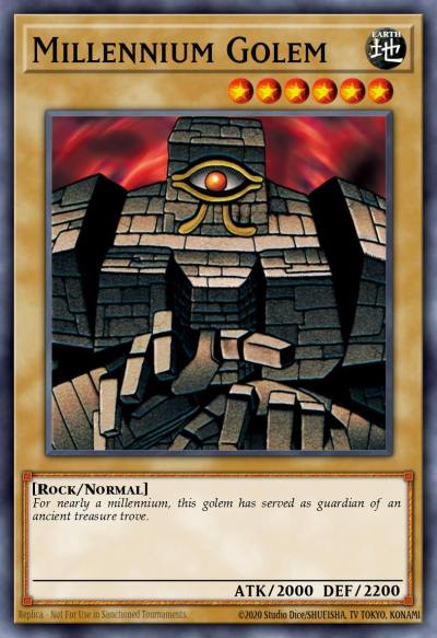 Millennium Golem Common TP7-EN018 Tournament Pack 7 Yugioh card