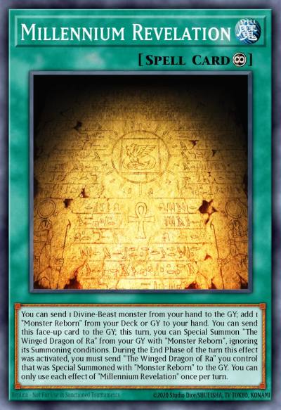 Millennium Revelation Super Rare LED7-EN006 Legendary Duelists Rage of Ra Yugioh card