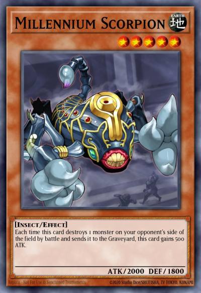 Millennium Scorpion Rare DR3-EN189 Dark Revelation Volume 3 Yugioh card