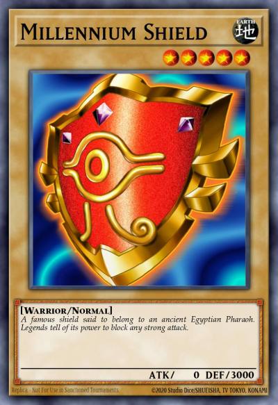 Millennium Shield Common GLD4-EN001 Gold Series 4 Pyramids Edition Yugioh card