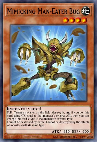Mimicking Man-Eater Bug Ultra Rare MP22-EN204 2022 Tin of the Pharaohs Gods Yugioh card