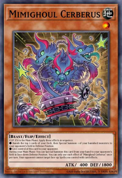 Mimighoul Cerberus Ultra Rare MP25-EN236 2025 Mega-Pack Tin Yugioh card