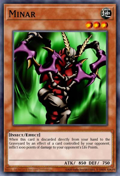 Minar Common DB1-EN010 Dark Beginning 1 Yugioh card