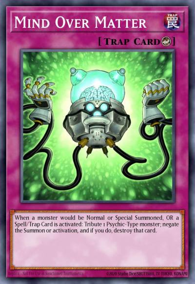 Mind Over Matter Common BP03-EN209 Battle Pack 3 Monster League Yugioh card