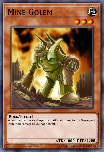 Mine Golem Common DR3-EN198 Dark Revelation Volume 3 Yugioh card
