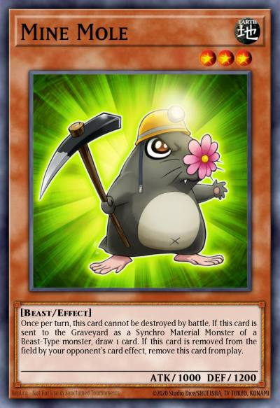 Mine Mole Common DREV-EN014 Duelist Revolution Yugioh card