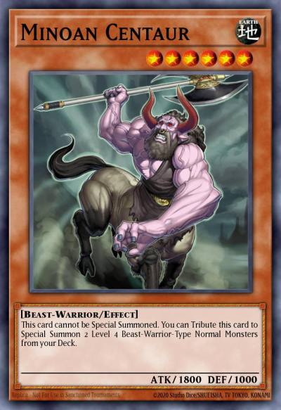 Minoan Centaur Common RGBT-EN028 Raging Battle Yugioh card