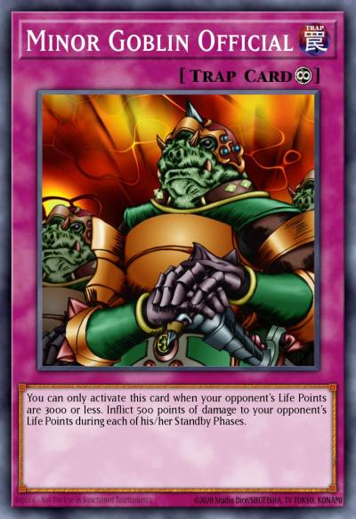 Minor Goblin Official Common DB1-EN171 Dark Beginning 1 Yugioh card