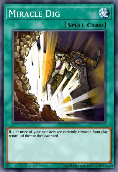 Miracle Dig Common DB2-EN032 Dark Beginning 2 Yugioh card