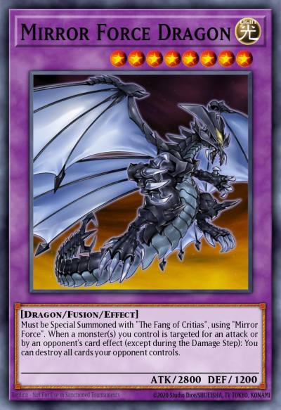 Mirror Force Dragon Secret Rare DRL2-EN005 Dragons of Legend 2 Yugioh card