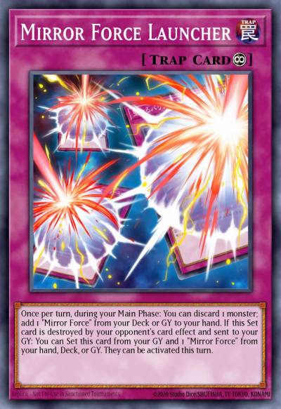 Mirror Force Launcher Rare MP19-EN126 2019 Gold Sarcophagus Tin Mega Pack Yugioh card