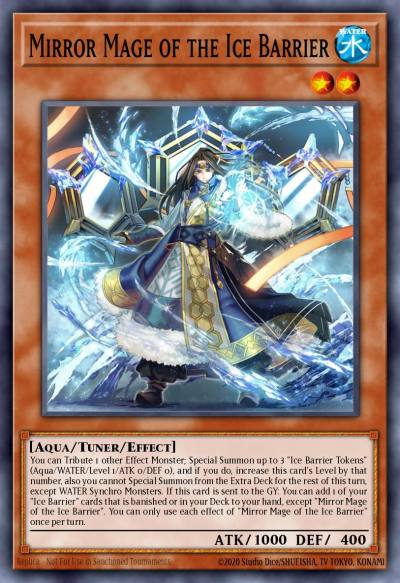 Mirror Mage of the Ice Barrier Secret Rare BLTR-EN007 Battles of Legend Terminal Revenge Yugioh card