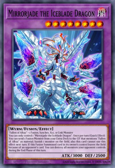 Mirrorjade the Iceblade Dragon Ultra Rare BLTR-EN114 Battles of Legend Terminal Revenge Yugioh card