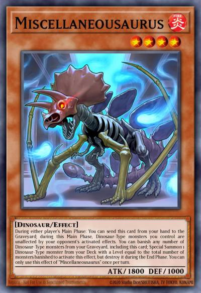 Miscellaneousaurus Common MP17-EN193 2017 Mega-Tin Mega Pack Yugioh card