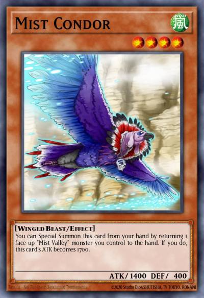 Mist Condor Duel Terminal Rare Parallel Rare DT01-EN068 Duel Terminal 1 Yugioh card