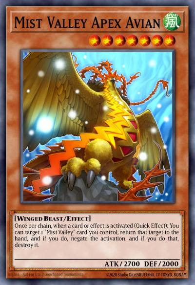 Mist Valley Apex Avian Duel Terminal Rare Parallel Rare DT02-EN079 Duel Terminal 2 Yugioh card