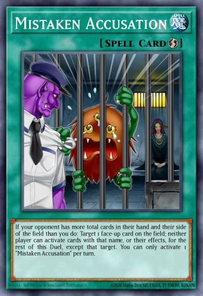 Mistaken Accusation Common MP16-EN222 2016 Mega-Tin Mega Pack Yugioh card
