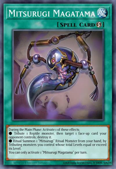 Mitsurugi Magatama Super Rare ALIN-EN094 Alliance Insight Yugioh card