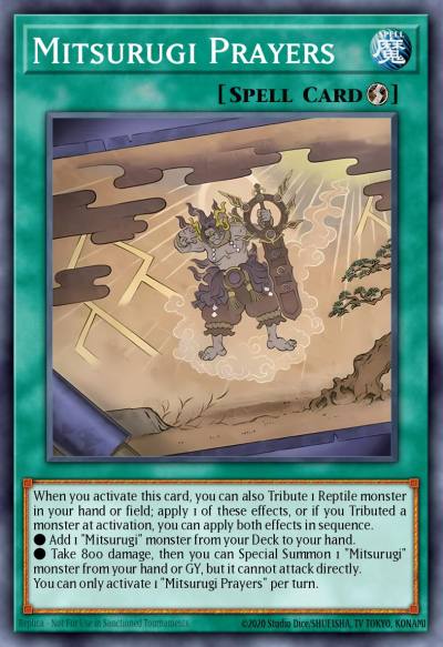 Mitsurugi Prayers Super Rare OP29-EN011 OTS Tournament Pack 29 Yugioh card