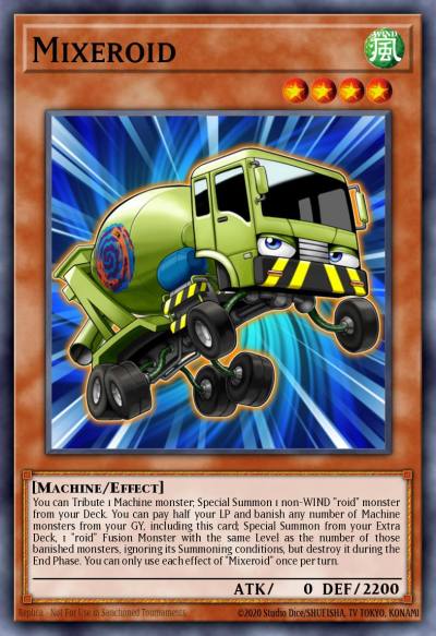 Mixeroid Rare LEDU-EN029 Legendary Duelists Yugioh card
