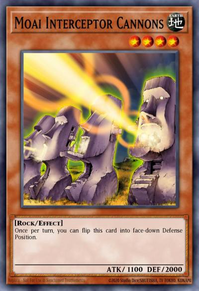 Moai Interceptor Cannons Common DR3-EN194 Dark Revelation Volume 3 Yugioh card