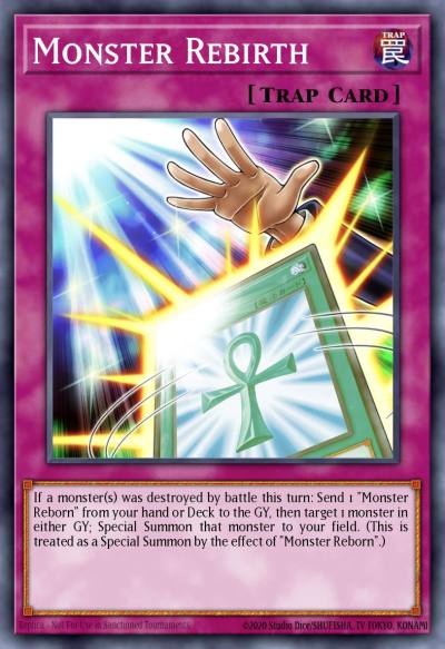 Monster Rebirth Common BACH-EN077 Battle of Chaos Yugioh card