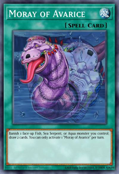 Moray of Avarice Ultra Rare POTE-EN084 Power of the Elements Yugioh card
