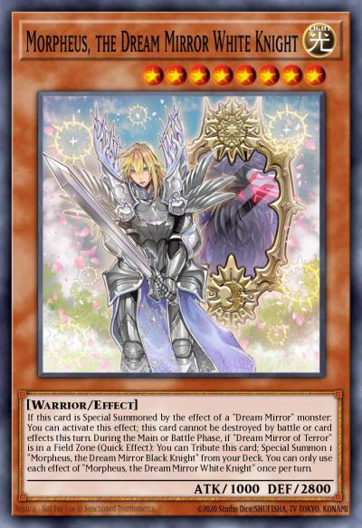 Morpheus the Dream Mirror White Knight Super Rare RIRA-EN087 Rising Rampage Yugioh card