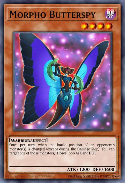 Morpho Butterspy Common GAOV-EN012 Galactic Overlord Yugioh card
