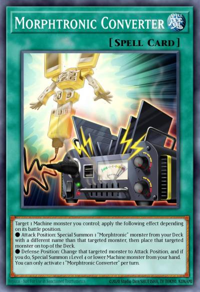 Morphtronic Converter Super Rare MP23-EN150 25th Anniversary Tin Dueling Heroes Mega Pack Yugioh card