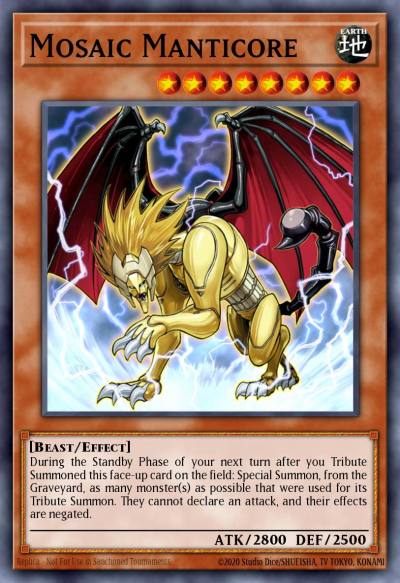 Mosaic Manticore Mosaic Rare BP02-EN073 Battle Pack 2 War of the Giants Yugioh card