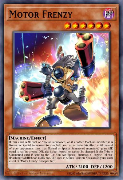 Motor Frenzy Super Rare DIFO-EN092 Dimension Force Yugioh card