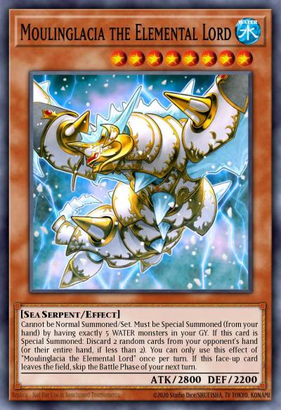 Moulinglacia the Elemental Lord Secret Rare ABYR-EN035 Abyss Rising Yugioh card
