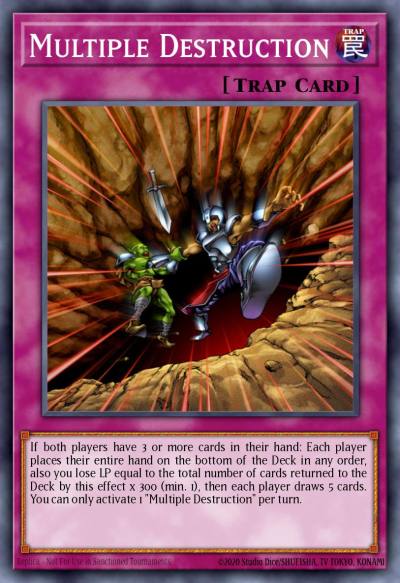 Multiple Destruction Ultra Rare DPBC-EN005 Duelist Pack Battle City Yugioh card