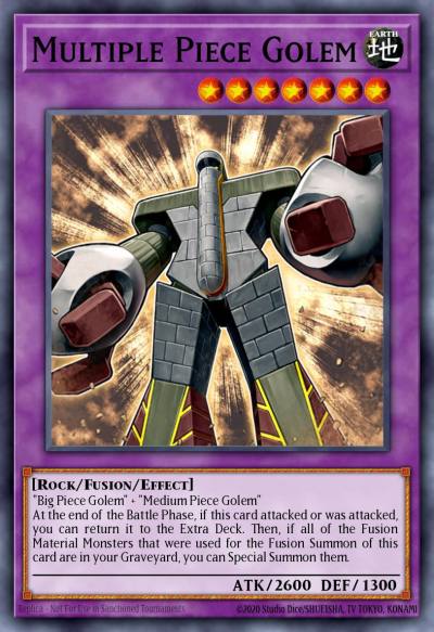 Multiple Piece Golem Ultimate Rare TDGS-EN038 The Duelist Genesis Yugioh card